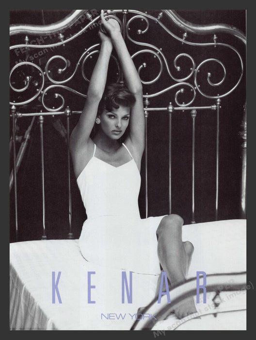 Kenar Clothing NY Bed Sexy Model 1990s Print Advertisement Ad 1992 Fetch the Paper!
