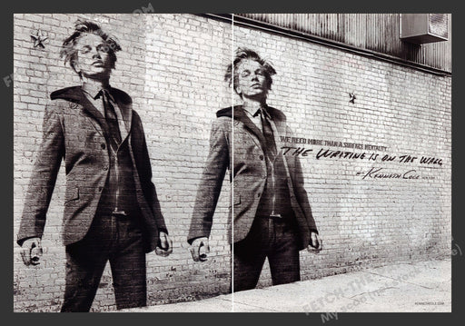 2007 Print Advertisement 2 Page Kenneth Cole Clothing Fashion Male Model Ad.