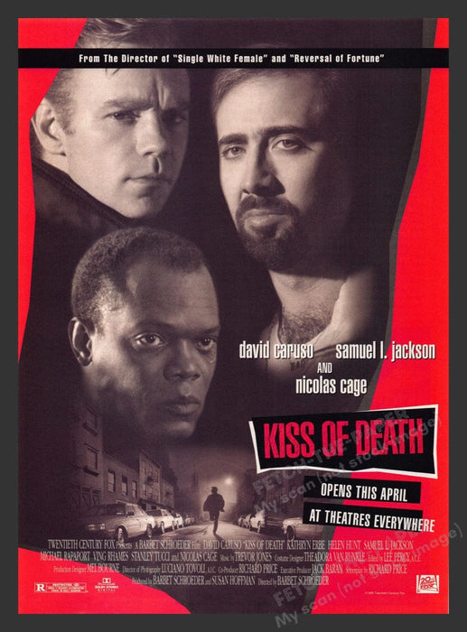 1995 Kiss of Death Movie Release Print Advertisement Ad
