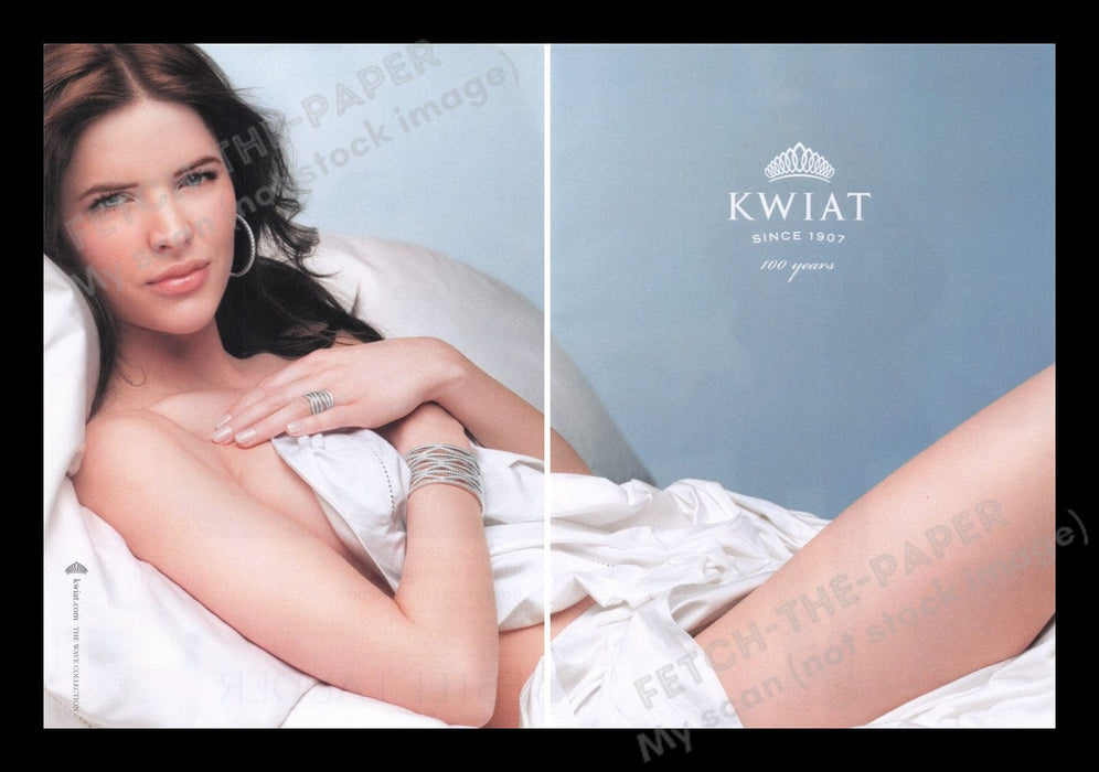 Kwiat Jewelry 2000s Print Advertisement Ad (2 pages) 2007 Legs Fetch the Paper!