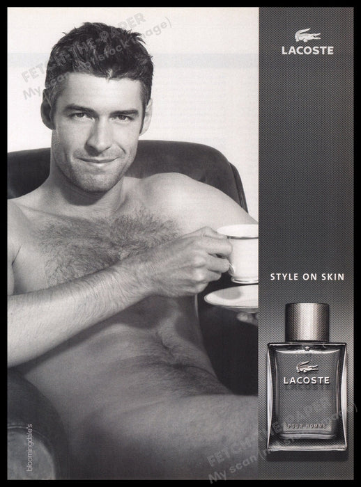 Lacoste 2000s Print Advertisement Ad 2003 Fetch the Paper!