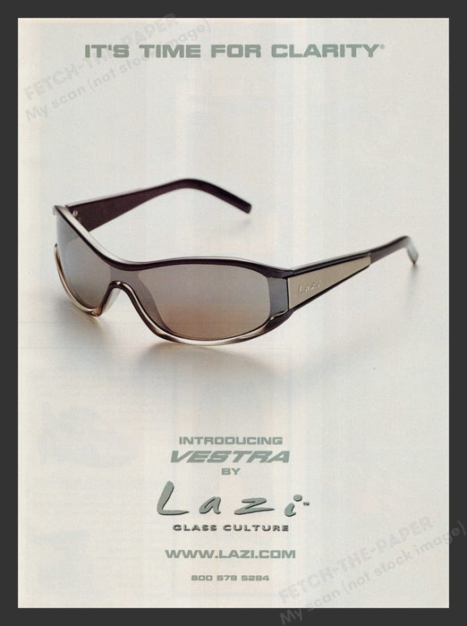 2000 Lazi Vestra Sunglasses Print Advertisement Ad