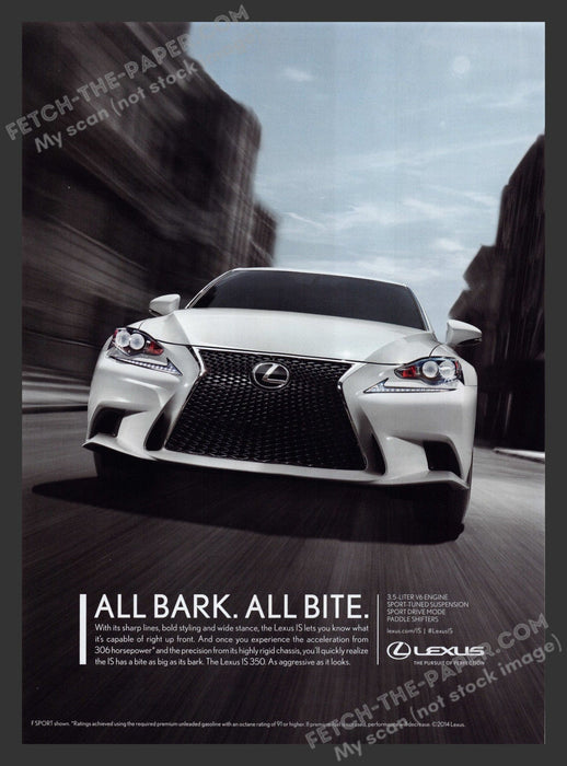 2015 Print Advertisement Lexus IS 350 Car Ad.