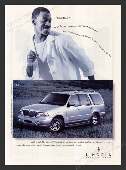 2000 Lincoln Navigator Robert Townsend Print Advertisement Ad