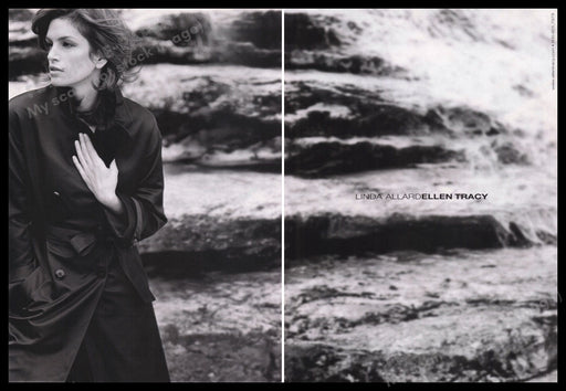 Linda Allard Ellen Tracy Cindy Crawford 2000s Print Advertisement (2 pages) 2002 Fetch the Paper!