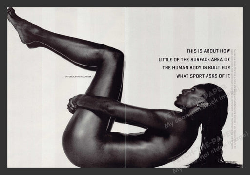 1998 Lisa Leslie Basketball Player Nude Magazine Photo Only (2 pages)
