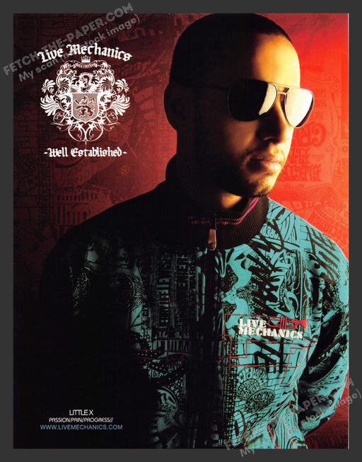 2006 Live Mechanics Clothing Featuring Little X Music Print Advertisement Ad.