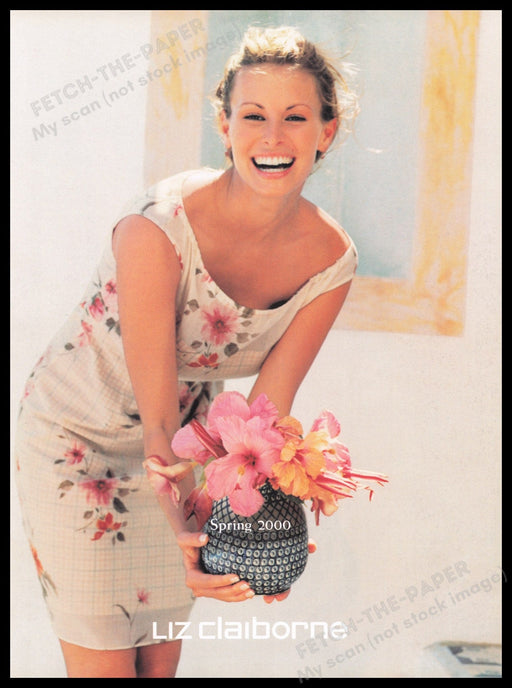 Liz Claiborne 2000s Print Advertisement Ad 2000 Fetch the Paper!