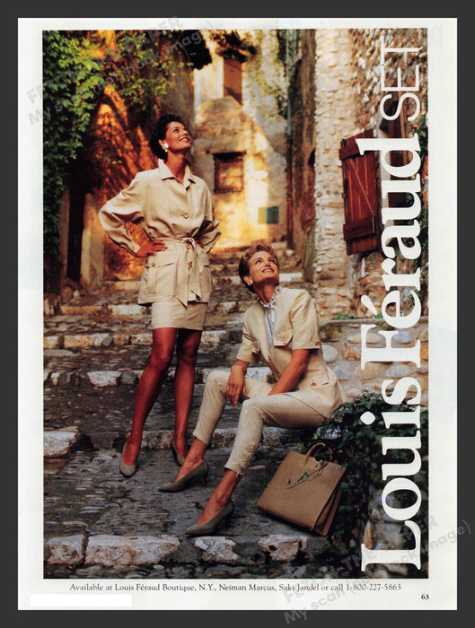 Louis Feraud European Legs Women Ancient City 1990s Print Advertisement 1993 Fetch the Paper!