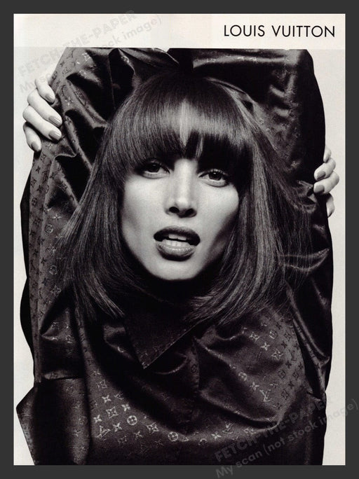 2000 Louis Vuitton Christy Turlington Print Advertisement Ad