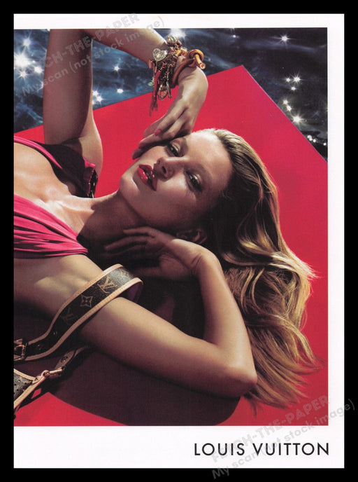 Louis Vuitton Fashion 2000s Print Advertisement Ad 2006 Sexy Model Fetch the Paper!