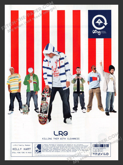 2007 Print Advertisement LRG Clothing Kelly Hart Pro Skateboarder Ad.