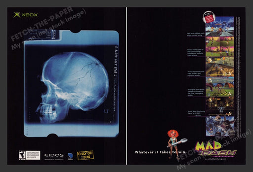 2001 Mad Dash Racing Video Game Print Advertisement (2 Pages)