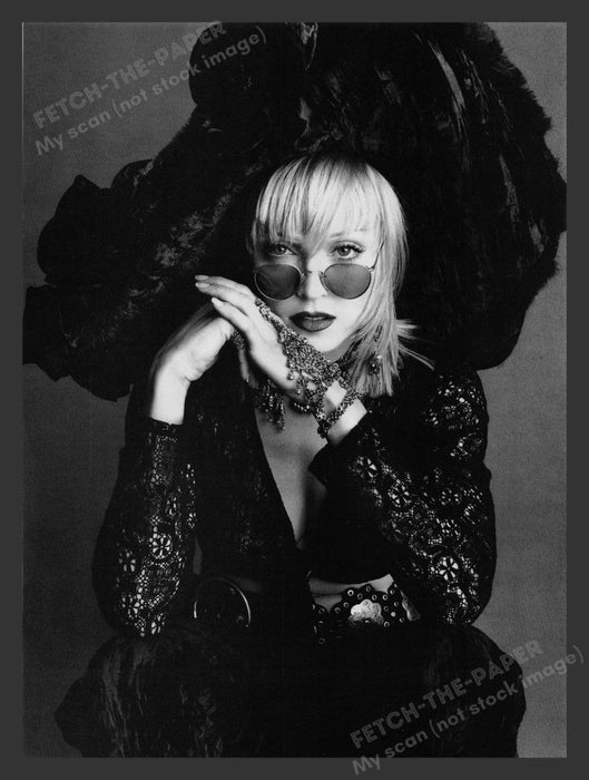 Madonna Magazine Article & Fashion Photos 1990s Print Advertisement Ad 1992 Fetch the Paper!