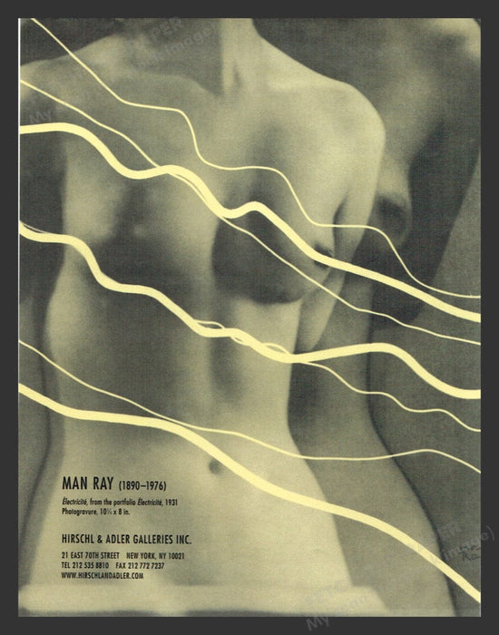 2006 Man Ray Nude Woman NYC Art Gallery Show Print Advertisement Ad