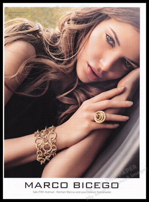 Marco Bicego Jewelry 2000s Print Advertisement Ad 2011 Sexy Model Skin Fetch the Paper!