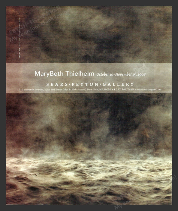 2008 MaryBeth Thielhelm NYC Art Gallery Show Print Advertisement Ad