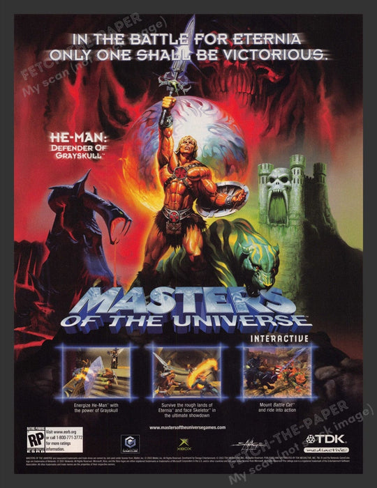 2003 Masters of the Universe Video Game Print Advertisement