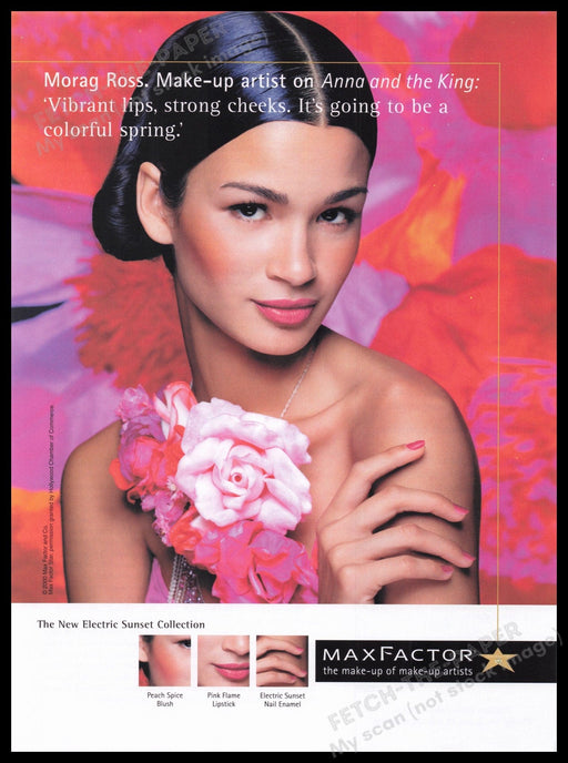 Max Factor 2000s Print Advertisement Ad 2000 Fetch the Paper!