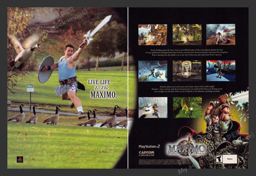 2002 Maximo: Ghosts to Glory Video Game Print Advertisement (2 Pages)