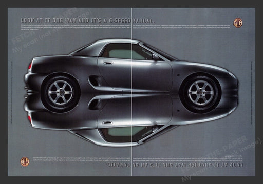 2001 MGF Car MG Rover Print Advertisement (2 Pages)