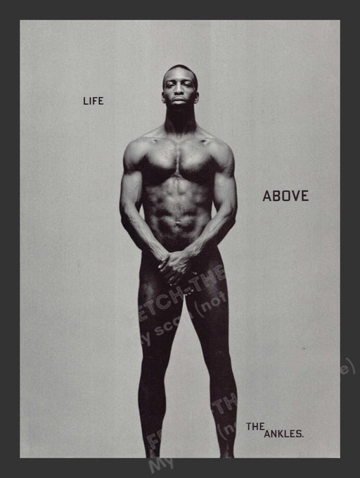 1998 Michael Johnson Olympic Sprinter Nude Magazine Photo Only