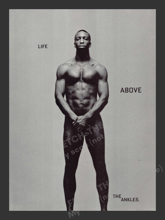 1998 Michael Johnson Olympic Sprinter Nude Magazine Photo Only
