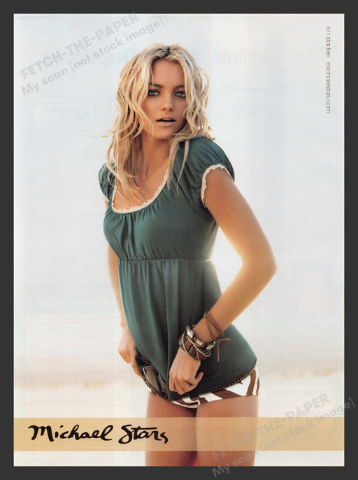Michael Stars Clothing Cute Blonde 2000s Print Advertisement Ad 2008 Fetch the Paper!