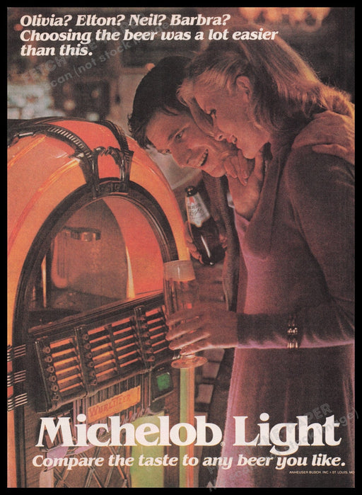 Michelob Light 1980s Print Advertisement Ad 1982 Fetch the Paper!