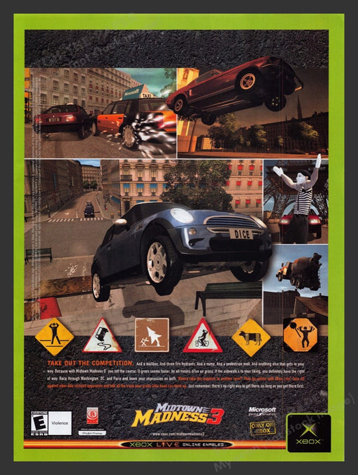 2003 Midtown Madness 3 Video Game Print Advertisement