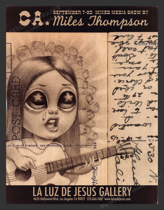 2007 Miles Thompson Art Show La Luz De Jesus Gallery Print Advertisement.