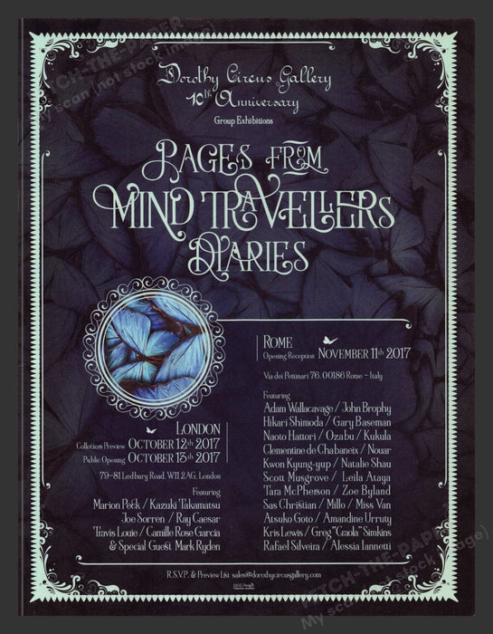 2017 Mind Travellers Diaries Dorothy Circus Gallery Show Print Advertisement.