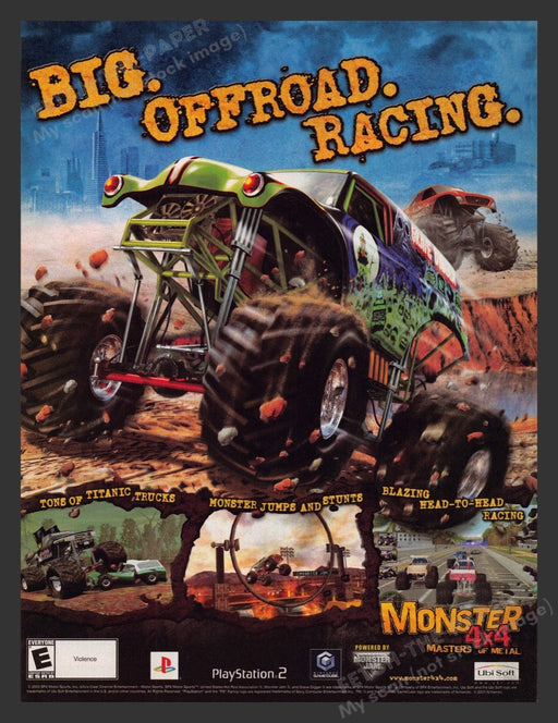 2003 Monster 4x4: Masters of Metal Video Game Print Advertisement