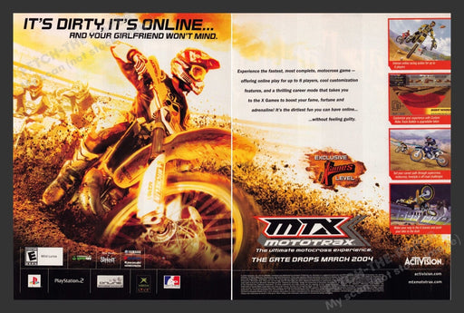 2004 MTX Mototrax Video Game Print Advertisement (2 Pages)