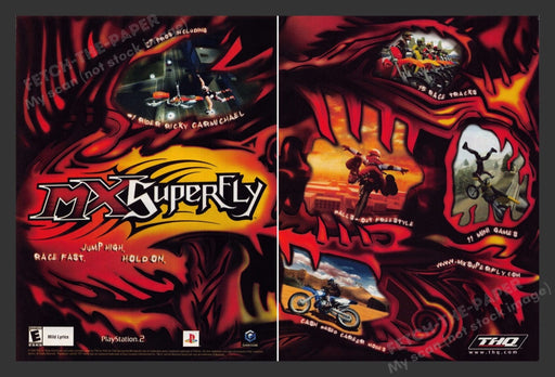 2002 MX SuperFly Video Game Print Advertisement (2 Pages)