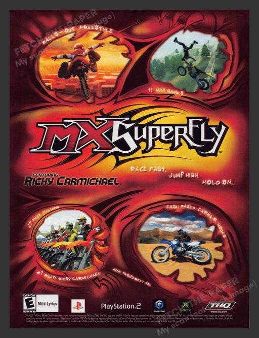 2002 MX SuperFly Video Game Print Advertisement