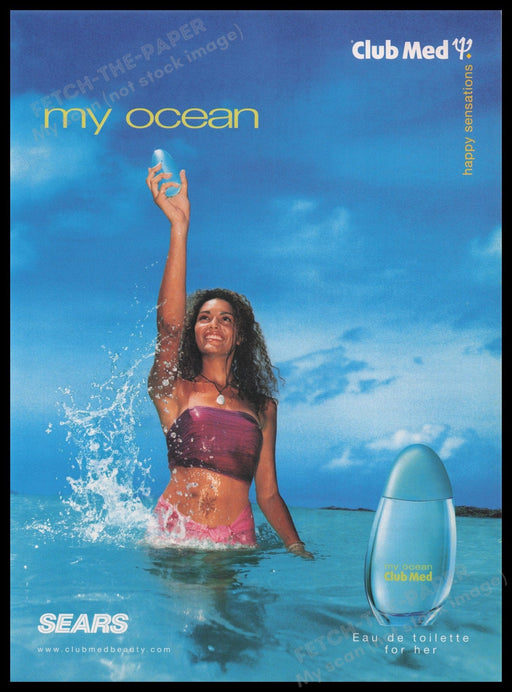 My Ocean Club Med 2000s Print Advertisement Ad 2002 Fetch the Paper!