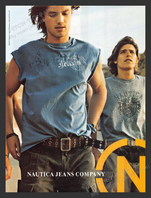 2004 Nautica Jeans Company Male Models Print Advertisement Ad