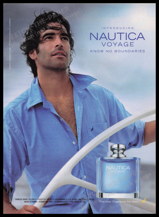 Nautica Voyage Cologne 2000s Print Advertisement Ad 2006 Carter Oosterhouse Fetch the Paper!
