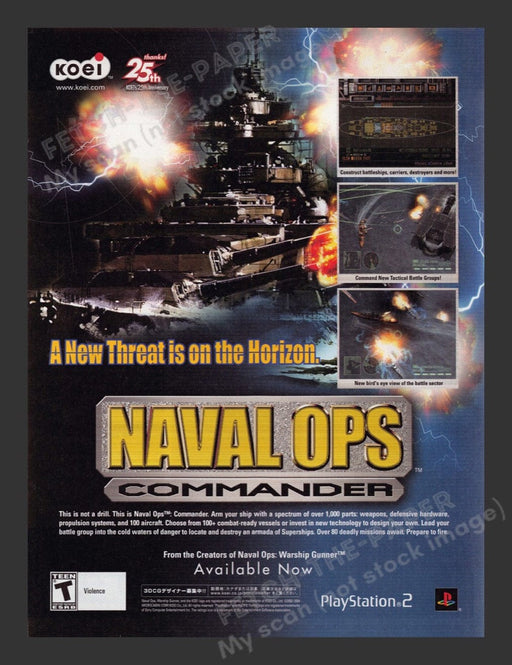 2004 Naval Ops: Commander Video Game Print Advertisement