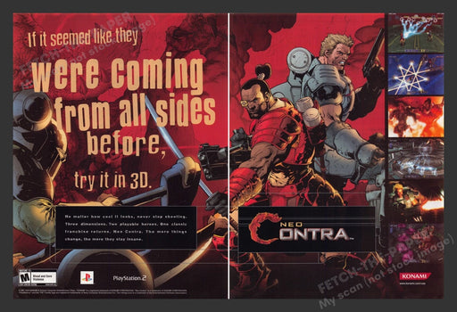 2004 Neo Contra Video Game Print Advertisement (2 Pages)