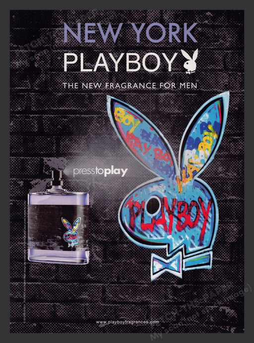 2011 New York Playboy Fragrance for Men Print Advertisement Ad