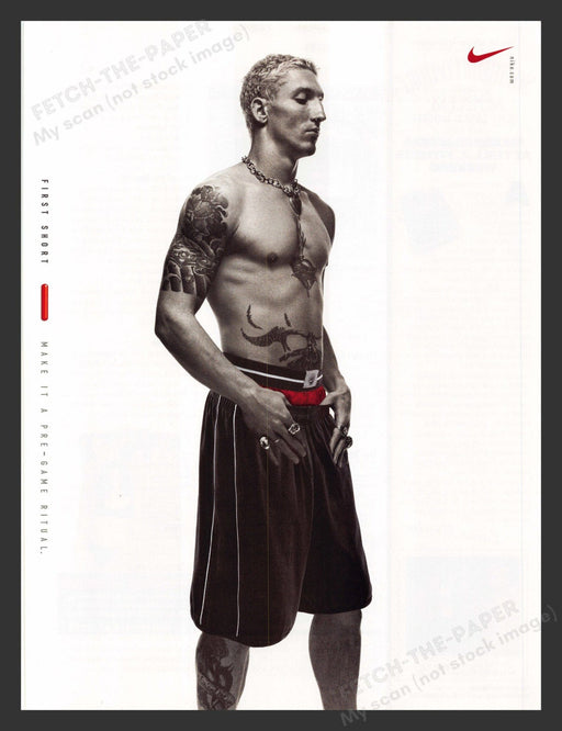 2000 Nike First Short Clothing Athlete Print Advertisement Ad.