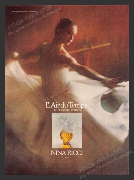 1984 Nina Ricci Paris Fragrance L'Air du Temps Print Advertisement Ad