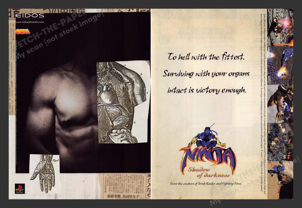 1998 Ninja: Shadow of Darkness Video Game Print Advertisement (2 Pages)