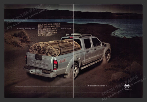 2003 Nissan Frontier 4x4 Beach Print Advertisement (2 Pages)