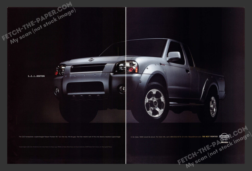 2000 Nissan Frontier Truck  Print Advertisement (2 Pages).
