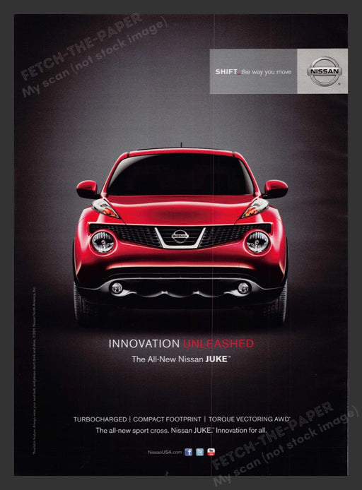 2011 Nissan Juke Red Car Print Advertisement Ad