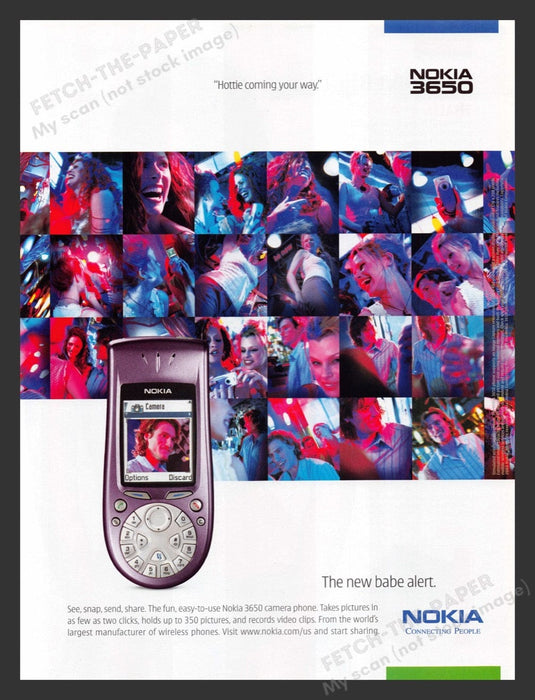 2003 Nokia 3650 Cell Phone Print Advertisement Ad