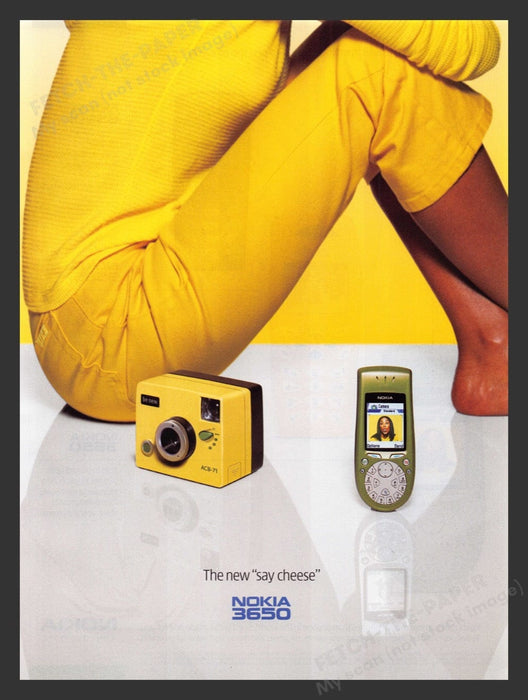 2003 Nokia 3585i Cell Phone Now with Camera Print Advertisement Ad